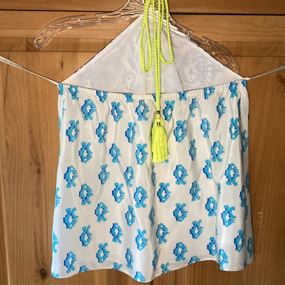 Lilly Pulitzer Selin To the Sea Silk Halter Top - Picture 2 of 4